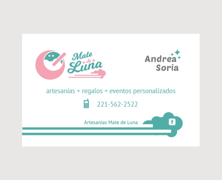 Tarjeta de presentación de Mate de Luna — Diseño de tarjeta