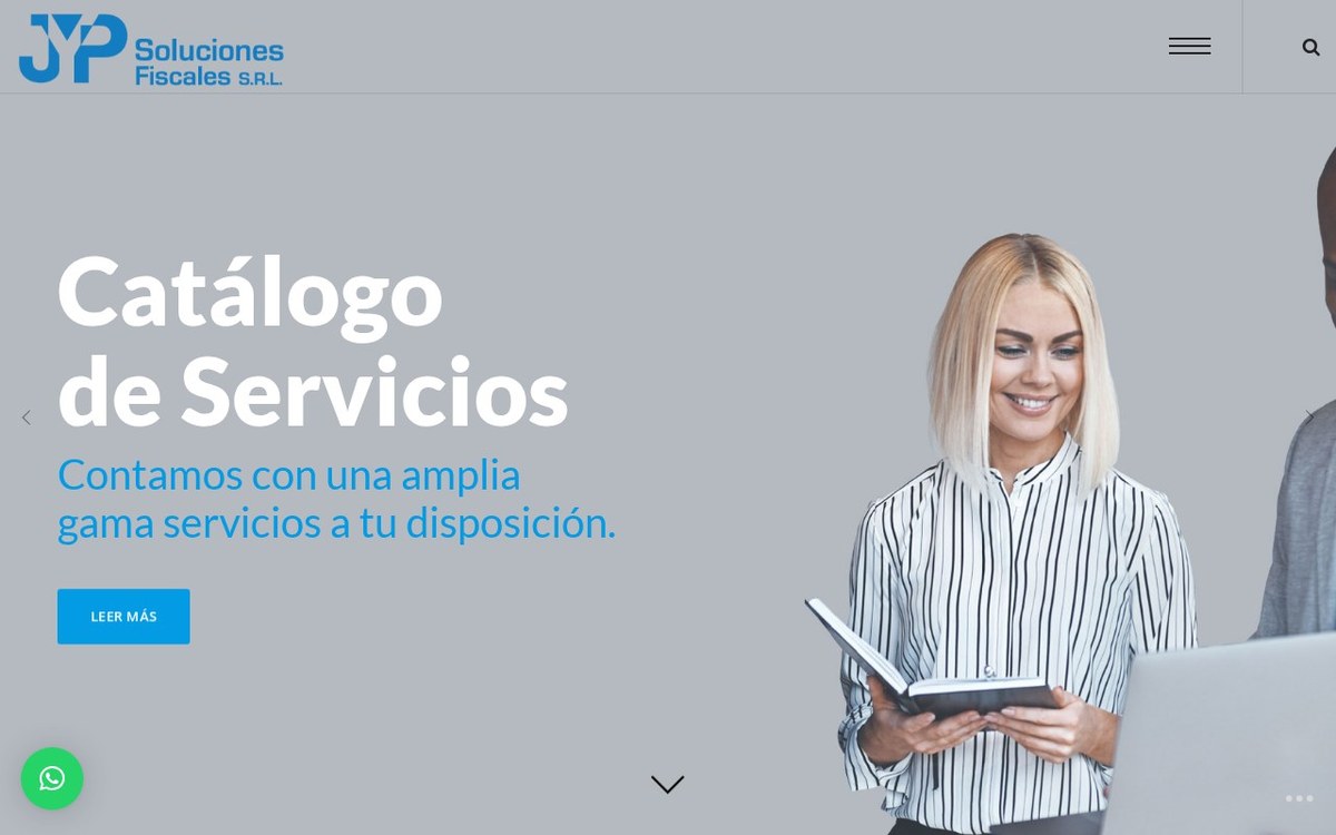 Captura del sitio web de JYP Soluciones Fiscales