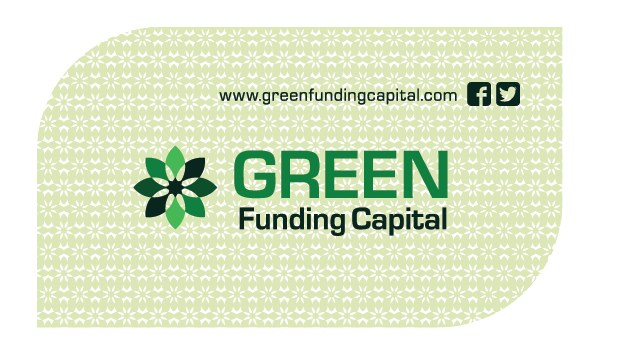 Tarjeta de presentación de Green Funding Capital — Frente